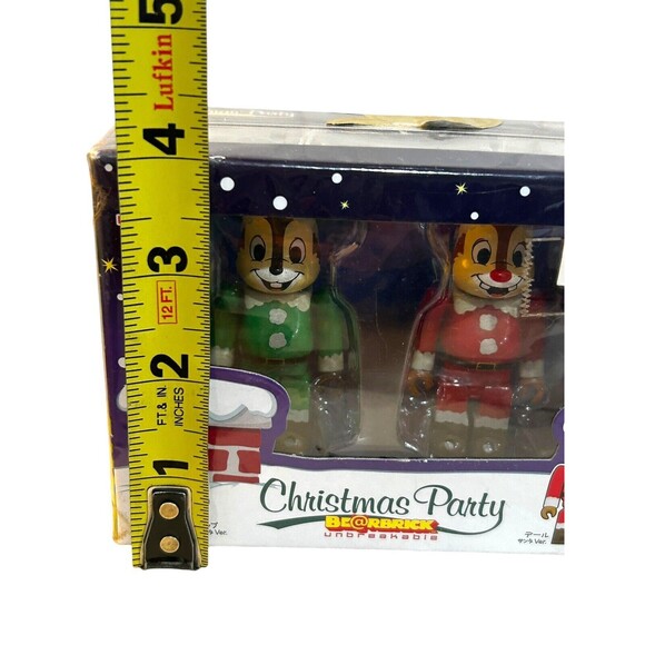 BE@RBRICK Mediacom TOY Disney Box Christmas Party Chip & Dale Action Figure Set - Picture 7 of 7